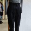 Pantalon vintage en daim véritable noir Georges Rech – Taille haute 36