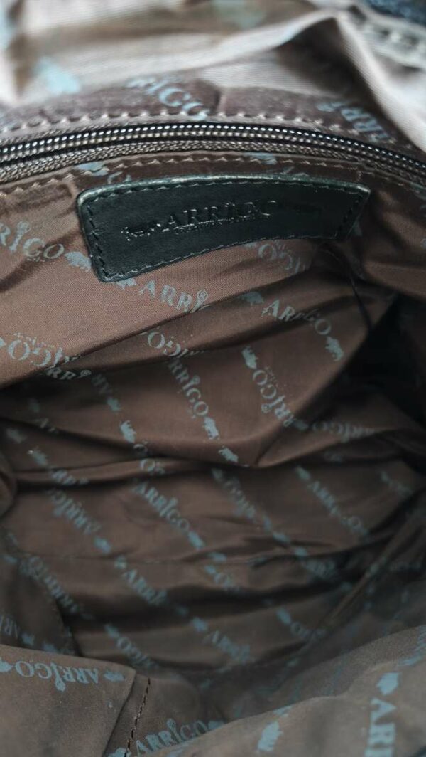 Sac besace en cuir véritable noir – Bandoulière – 31 × 25 cm