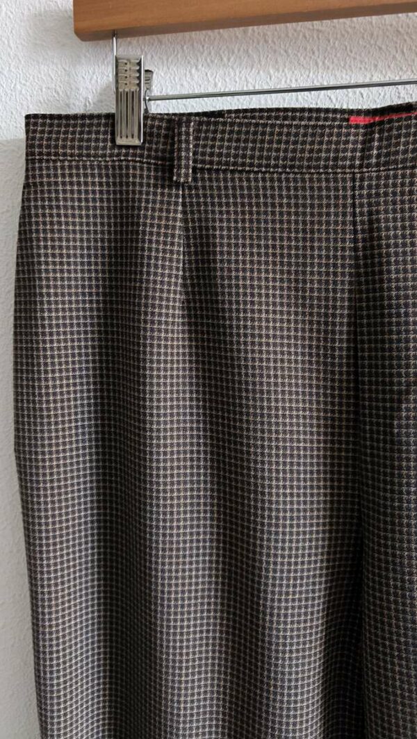 Pantalon vintage Alain Manoukian à petits carreaux – Laine – Taille 42/44