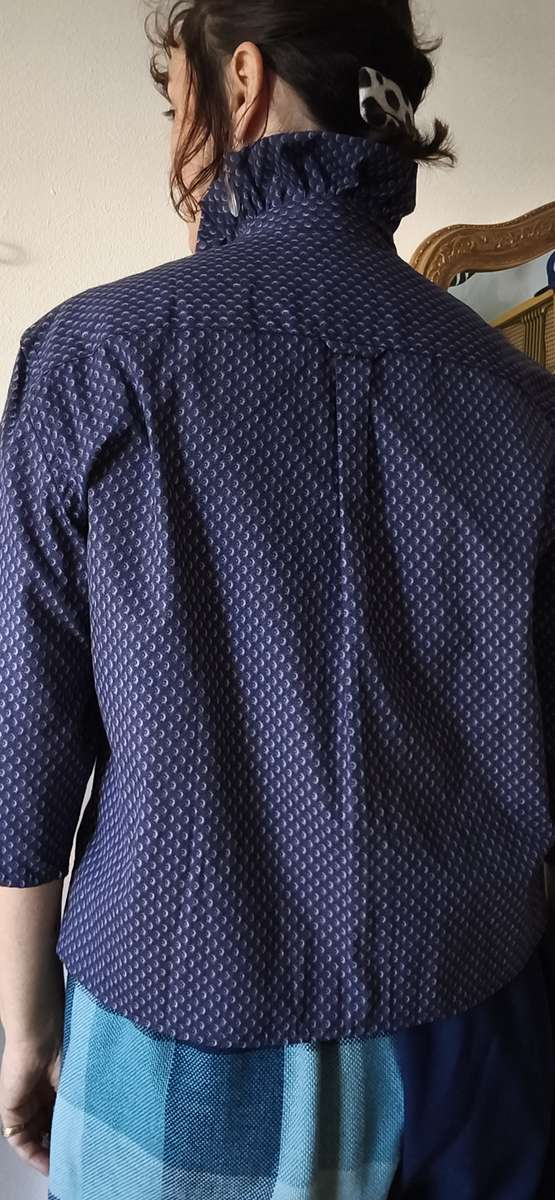 Chemise upcyclée collerette Rose & Marie