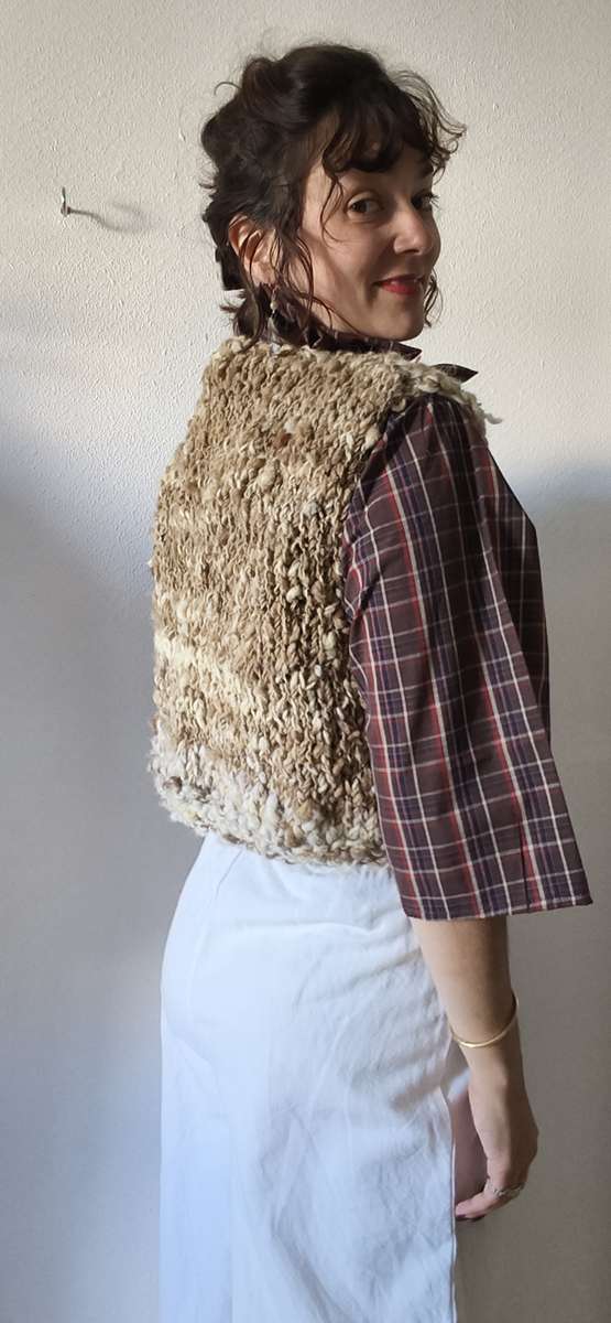Gilet de berger en laine de mouton