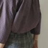 Chemise upcyclée collerette Rose & Marie Taille 42/44/46/48/50