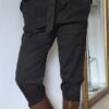 Pantalon cargo femme Zara taille haute noir – Taille 40